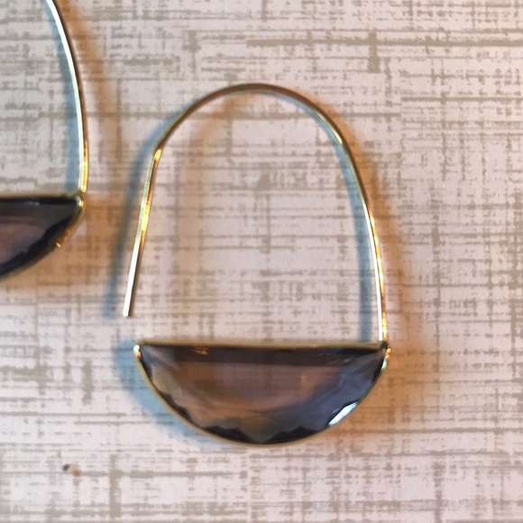 Anthropologie Crescent Hoop Earrings - Picture 4 of 5